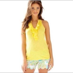 Lilly Pulitzer Shay Ruffle Tank - M